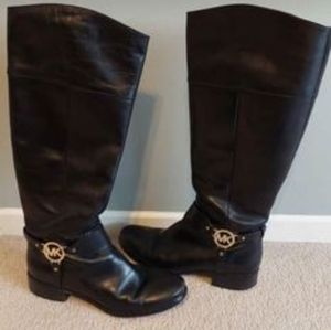 Michael Kors Black Leather Boots